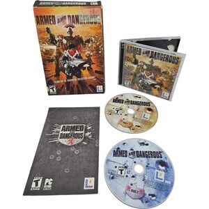 Armed and Dangerous PC 2003 Complete 2 Disc Manual and Box Tested & Working